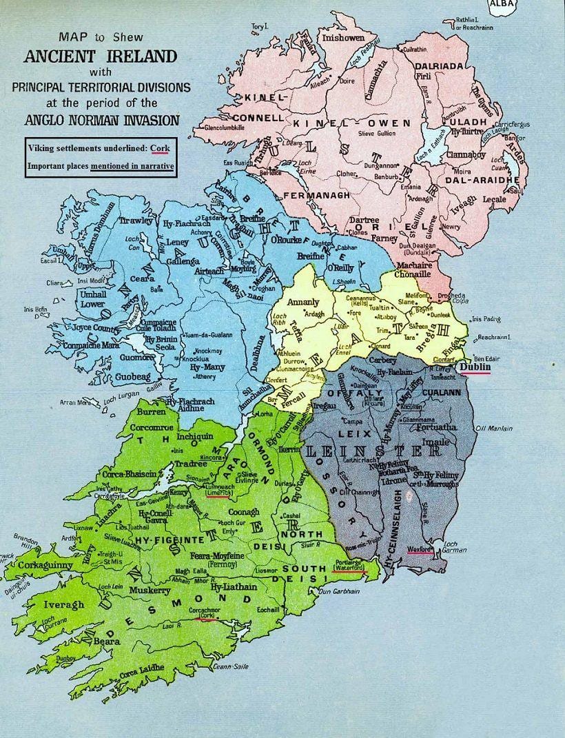 mapę megalitycznych Irlandia