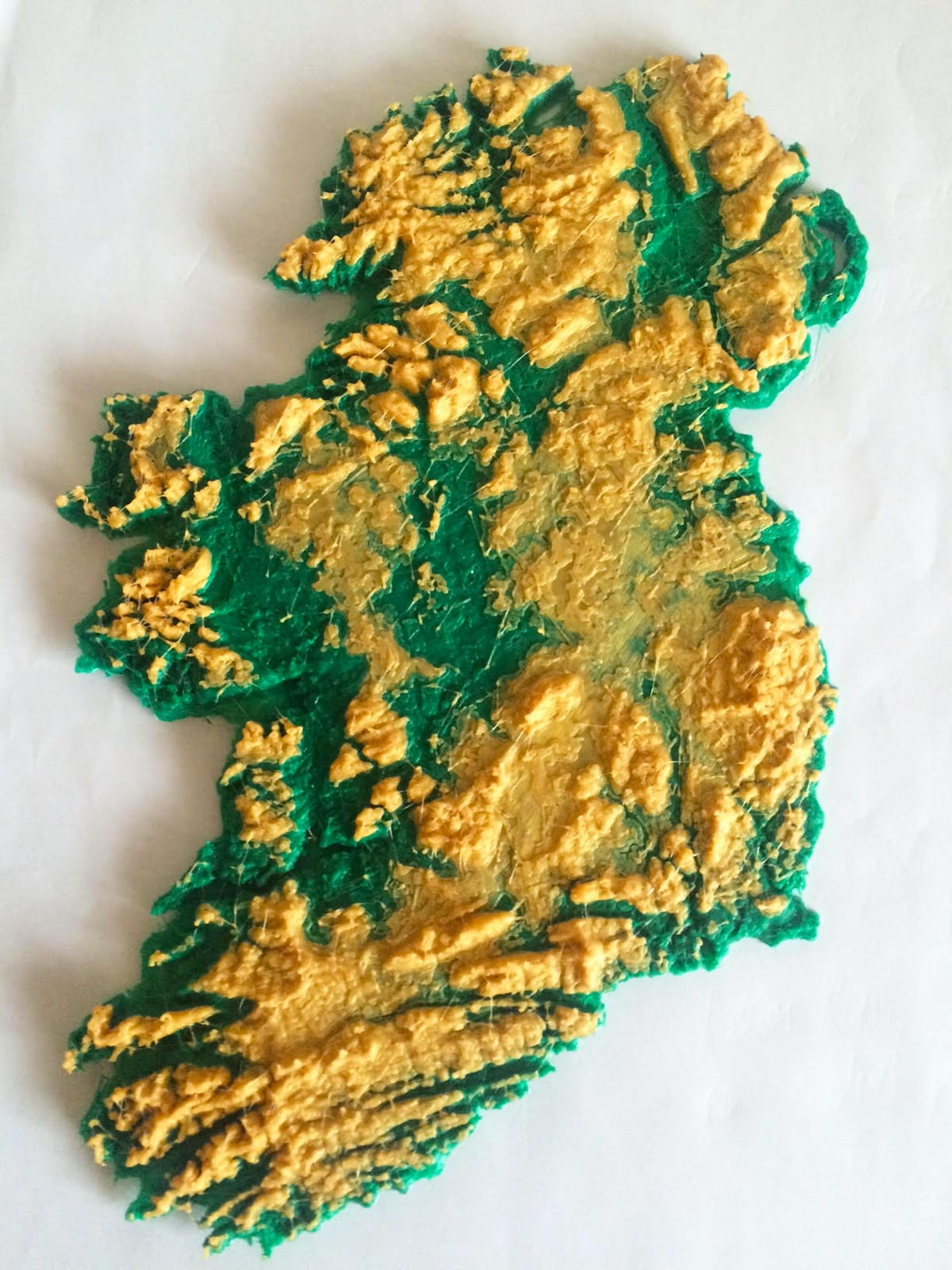 mapa 3D mapa Irlandii