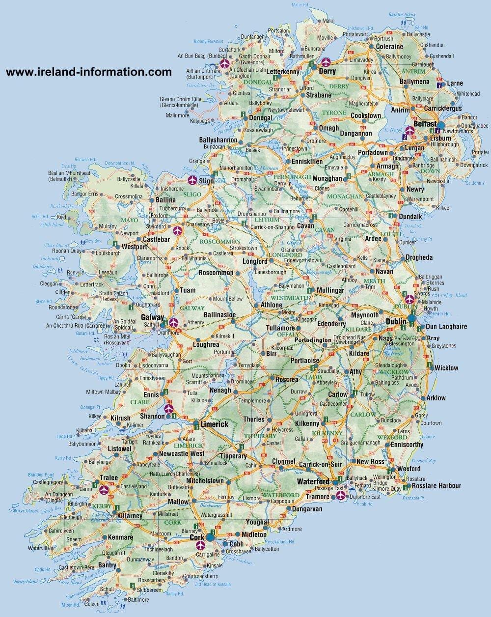 mapa blackrock Irlandia