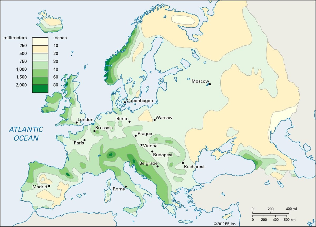 deszczowej Irlandii mapie