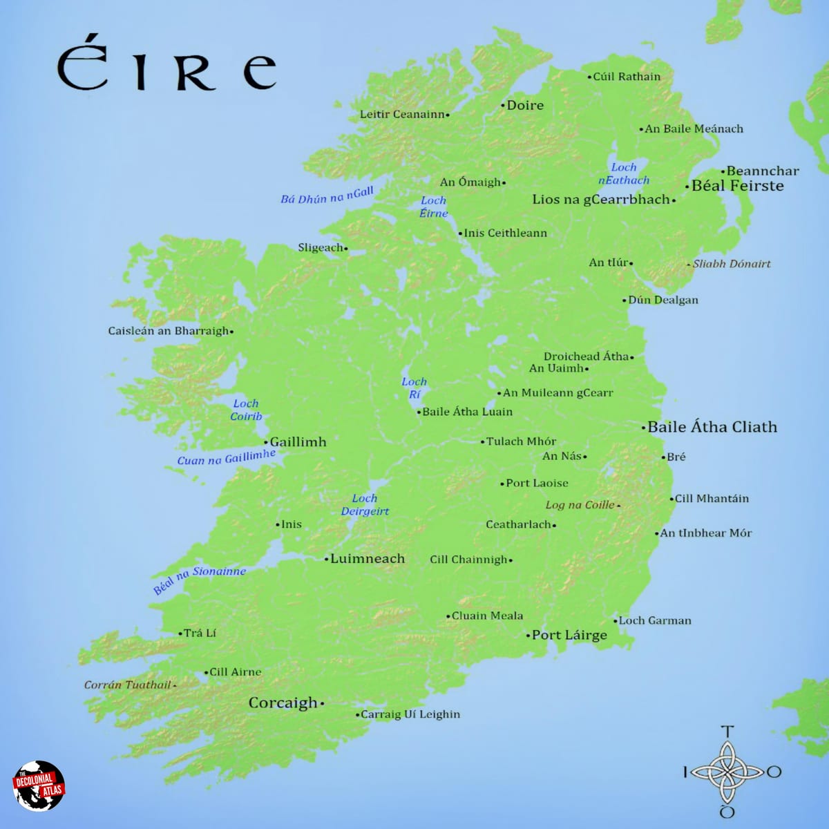 mapa eire