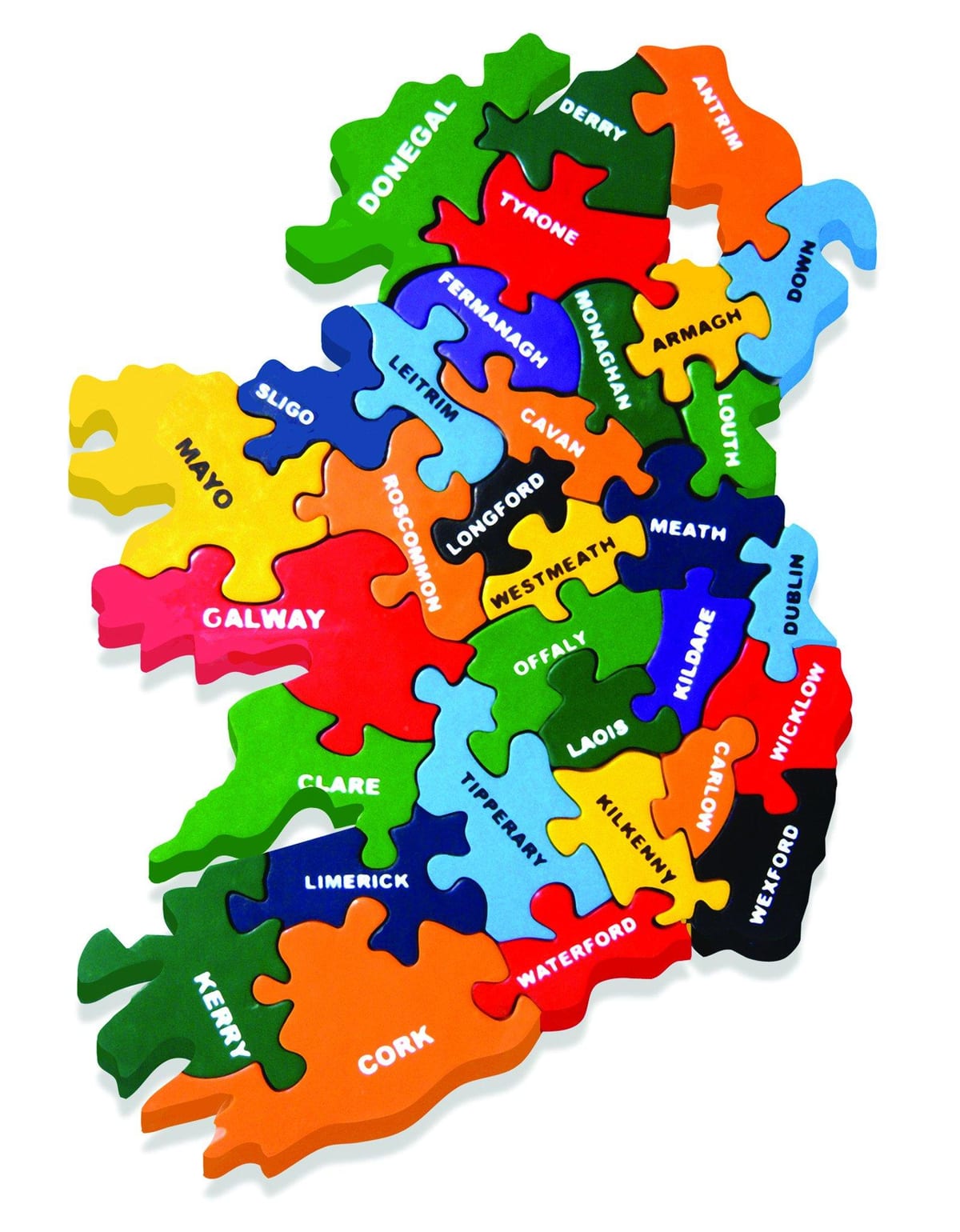mapa mapa Irlandii puzzle