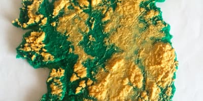 Mapa 3D mapa Irlandii