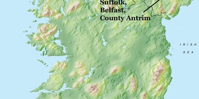 Mapa Irlandii Północnej, Belfast