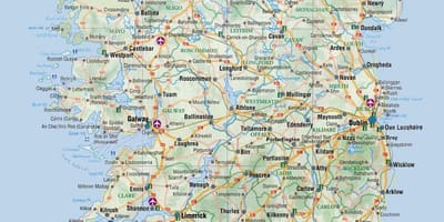 Mapa blackrock Irlandia