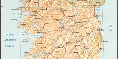 Mapa duża mapa Irlandii na sprzedaż