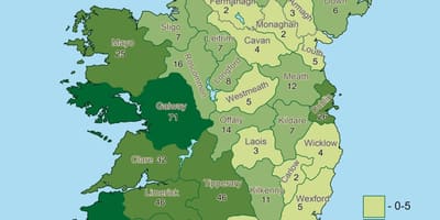 Mapie geografii Irlandii 