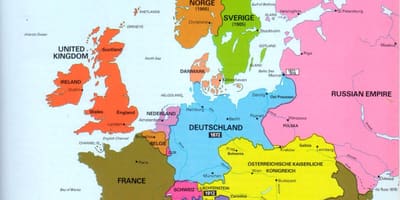 Mapa Irlandii i Europie