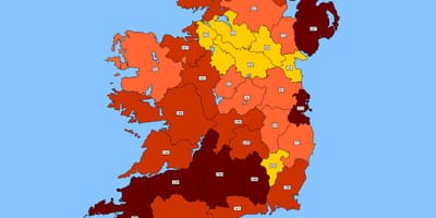 Mapa Irlandii Kod pocztowy