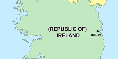  mapa Irlandii Północnej i Republiki Irlandii