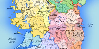 Irlandia mapa atrakcji turystycznych