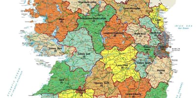 Mapa mapy Irlandii przeglądarce map 