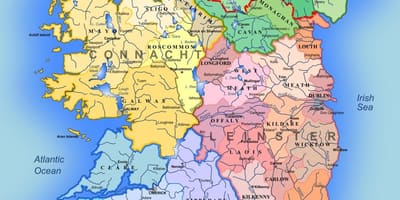 Mapa rzeki Irlandii mapa dla dzieci