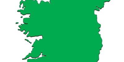 Mapa szablon Irlandia 